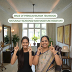 Burma Teakwood Sillu Idiyappam Kattai (Interchangeable Discs)