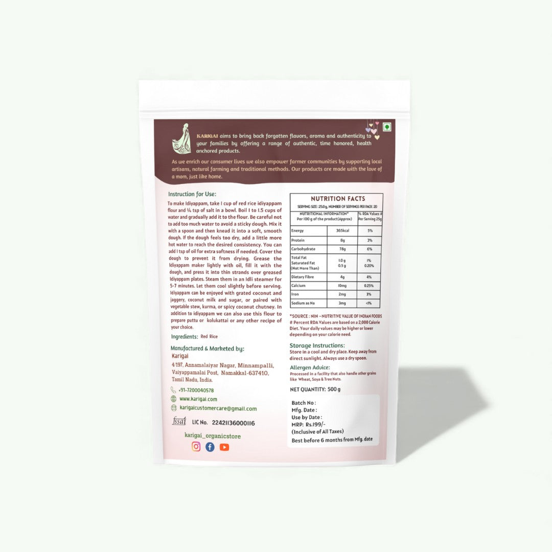 Red Rice Idiyappam Flour