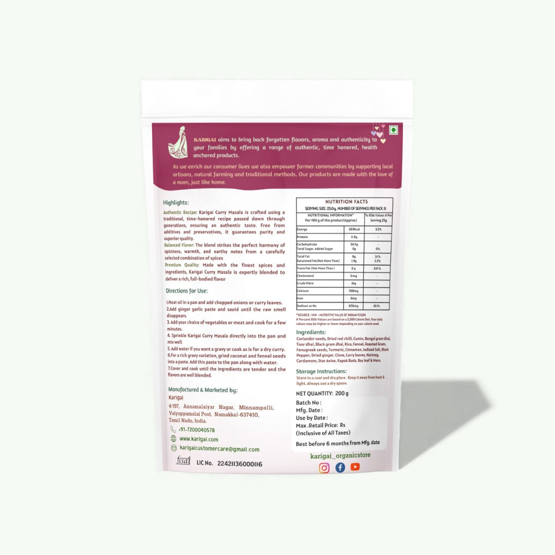 Traditional Curry Masala