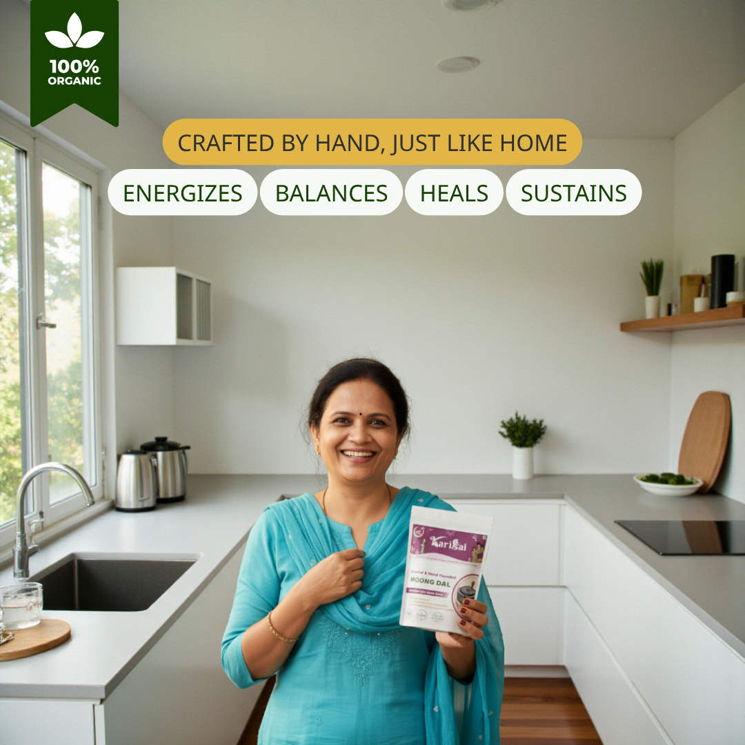 Hand-Pounded Moong Dal - Wholesome, Unpolished & Nutrient-Rich