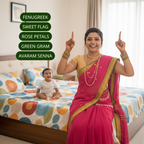 Natural Baby Hair Wash Powder - Gentle Herbal Hair Cleanser