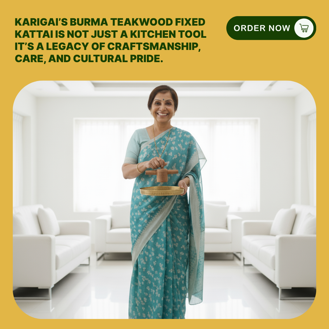 Burma Teakwood Fixed Idiyappam / Murukku /Thenkuzhal Kattai ( Single Disc – Non Removable )