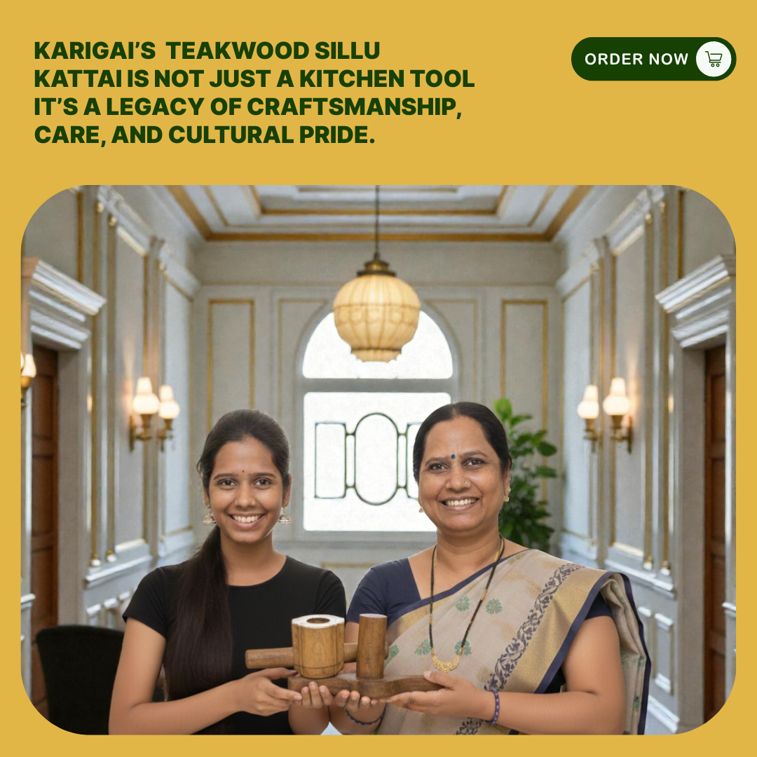 Burma Teakwood Sillu Idiyappam Kattai (Interchangeable Discs)