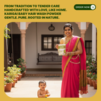 Natural Baby Hair Wash Powder - Gentle Herbal Hair Cleanser