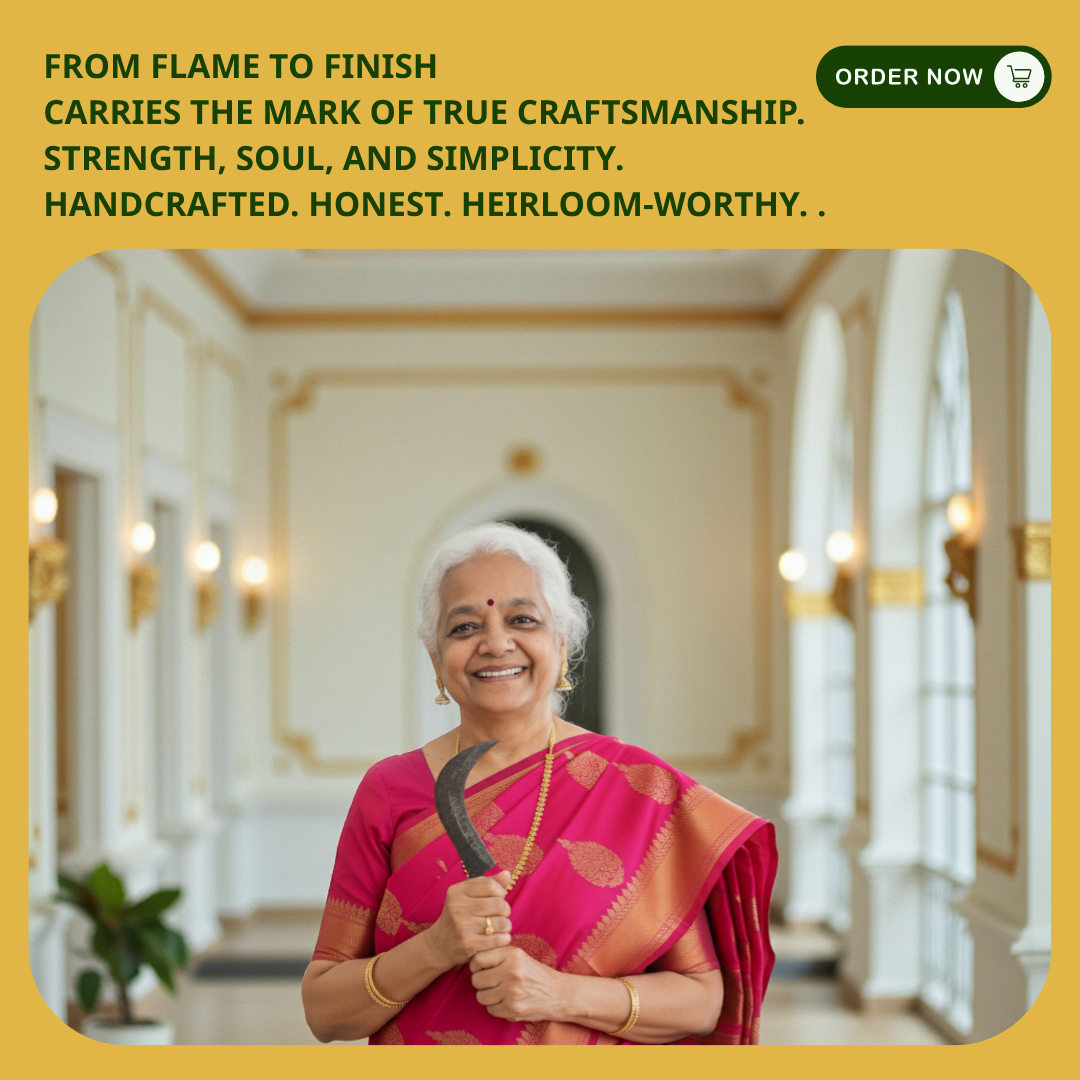 Small Kitchen Knife (Wrought Iron Blade) – 5.5 Inches