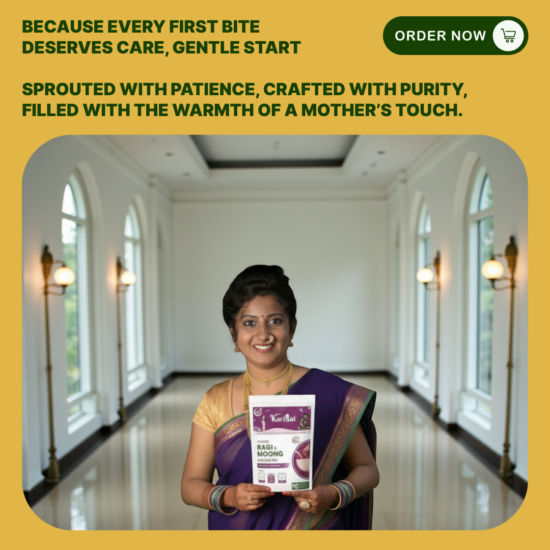 Sprouted Ragi & Moong Porridge Mix - Gentle Start (Baby Porridge Mix)