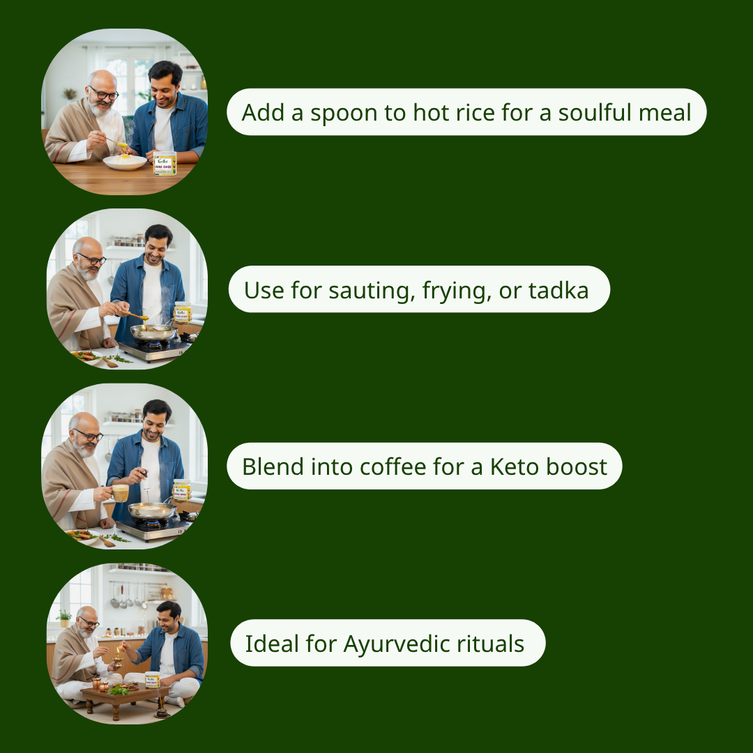 Pure Bilona Cow Ghee - Handcrafted & Aromatic