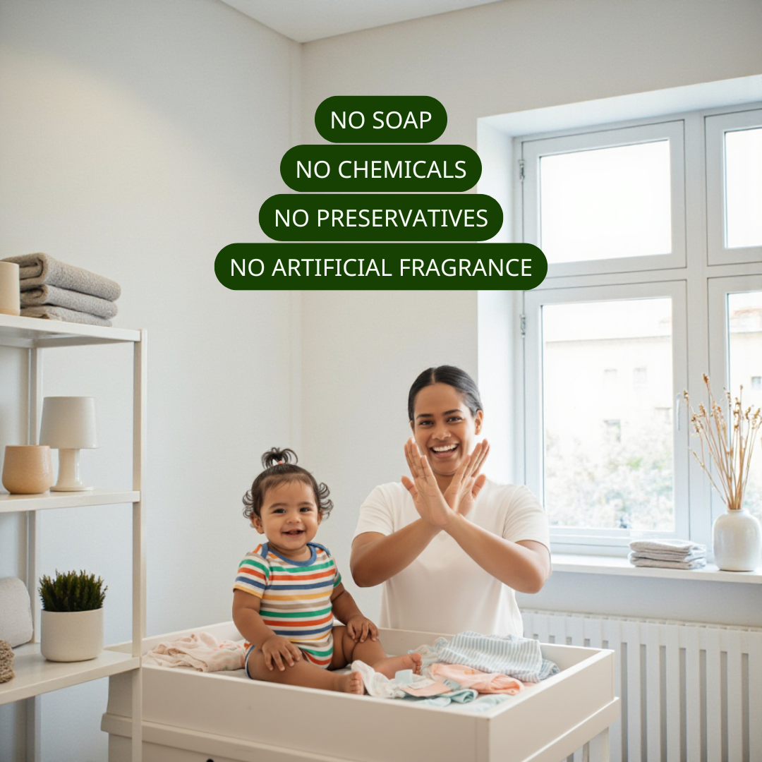 Pure & Gentle Herbal Baby Bath Powder