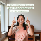 Sprouted Black Urad Dal Porridge Mix - High-Protein, Wholesome & Naturally Nourishing