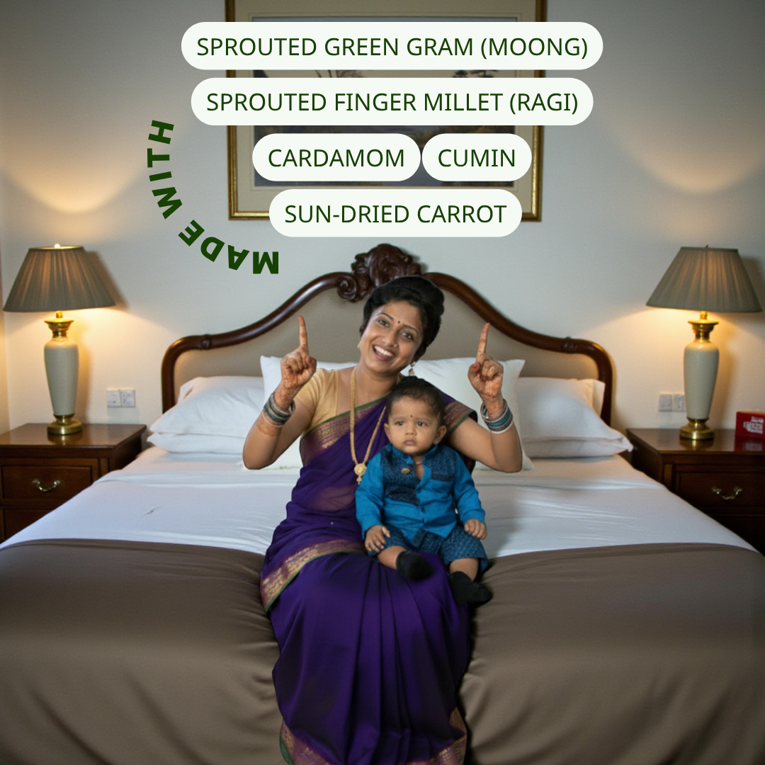 Sprouted Ragi & Moong Porridge Mix - Gentle Start (Baby Porridge Mix)