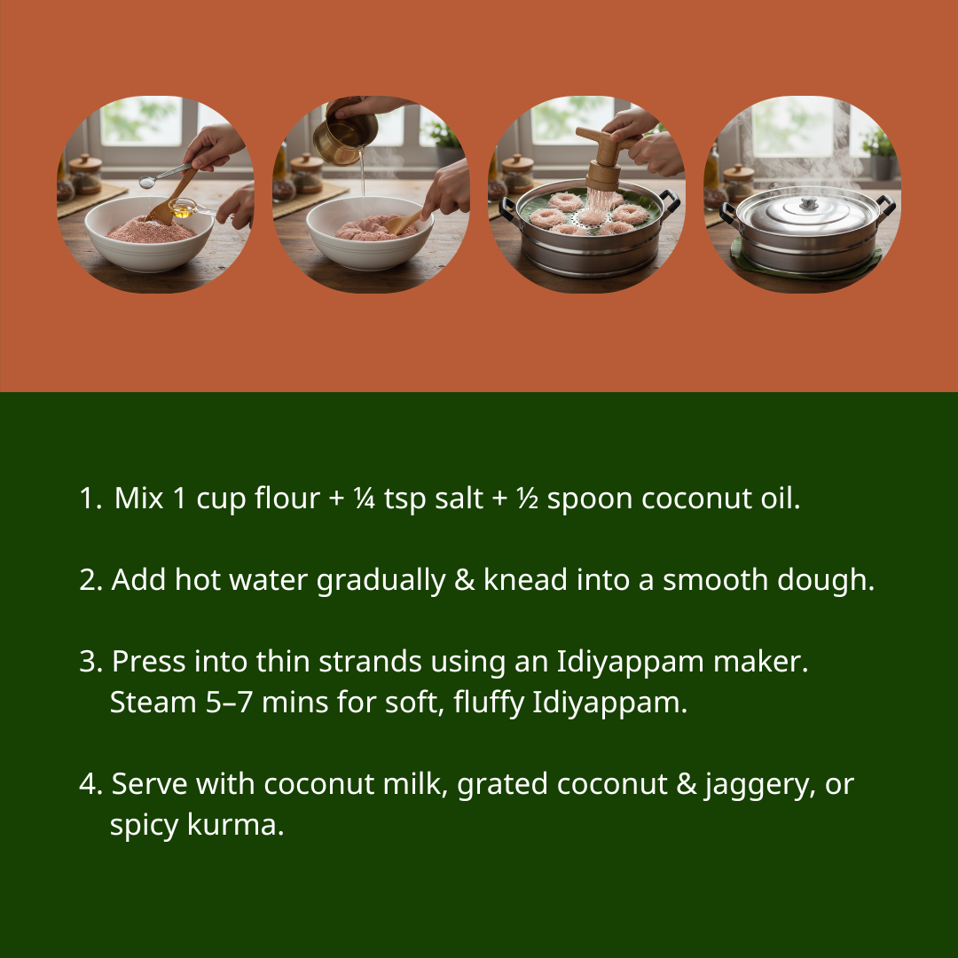 Red Rice Idiyappam Flour