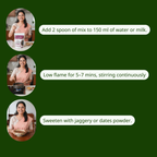 Sprouted Black Urad Dal Porridge Mix - High-Protein, Wholesome & Naturally Nourishing