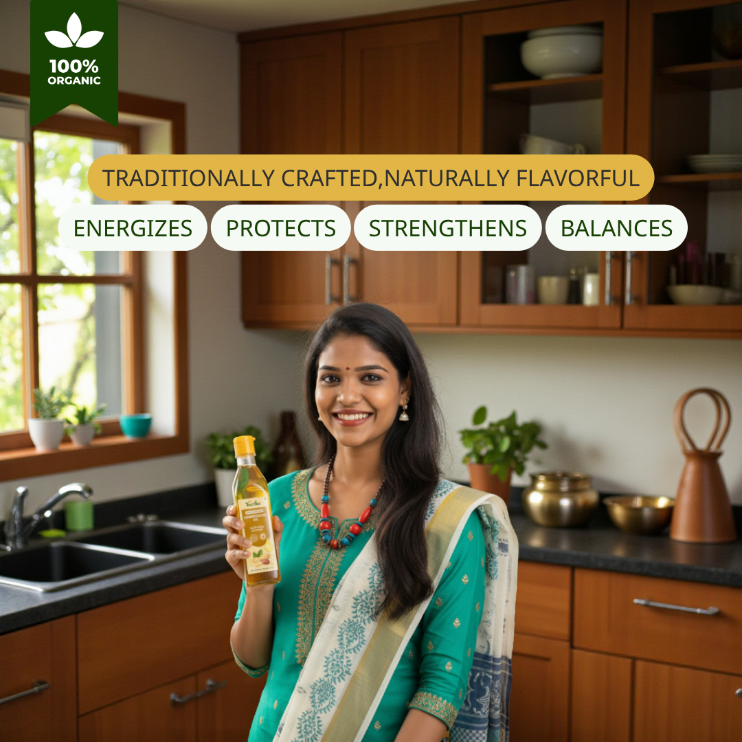 Wood Pressed Groundnut Oil – Pure, Nutty & Nutrient-Rich – 500 ml