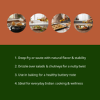 Wood Pressed Groundnut Oil – Pure, Nutty & Nutrient-Rich – 500 ml