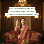 Wood Pressed Sesame (Gingelly) Oil – The Golden Essence of Tradition – 500 ml