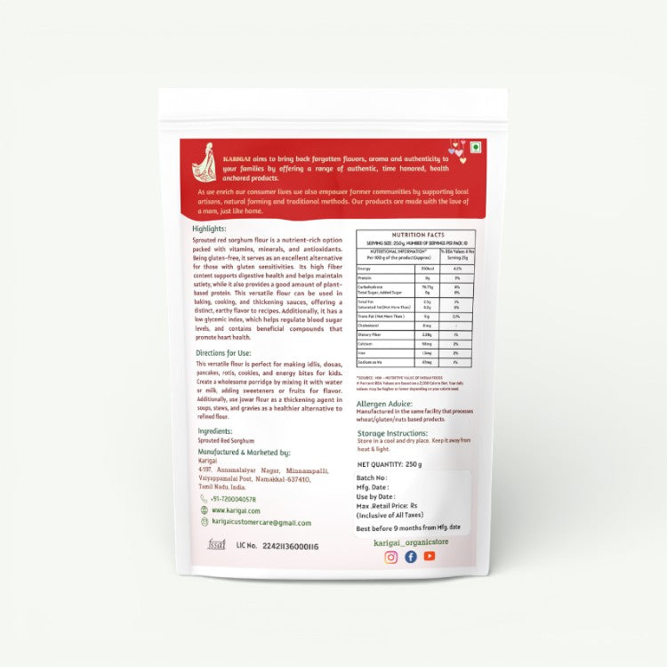 Sprouted Red Sorghum Flour